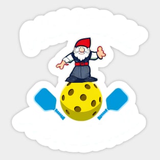 Pickleball Gnome Sticker